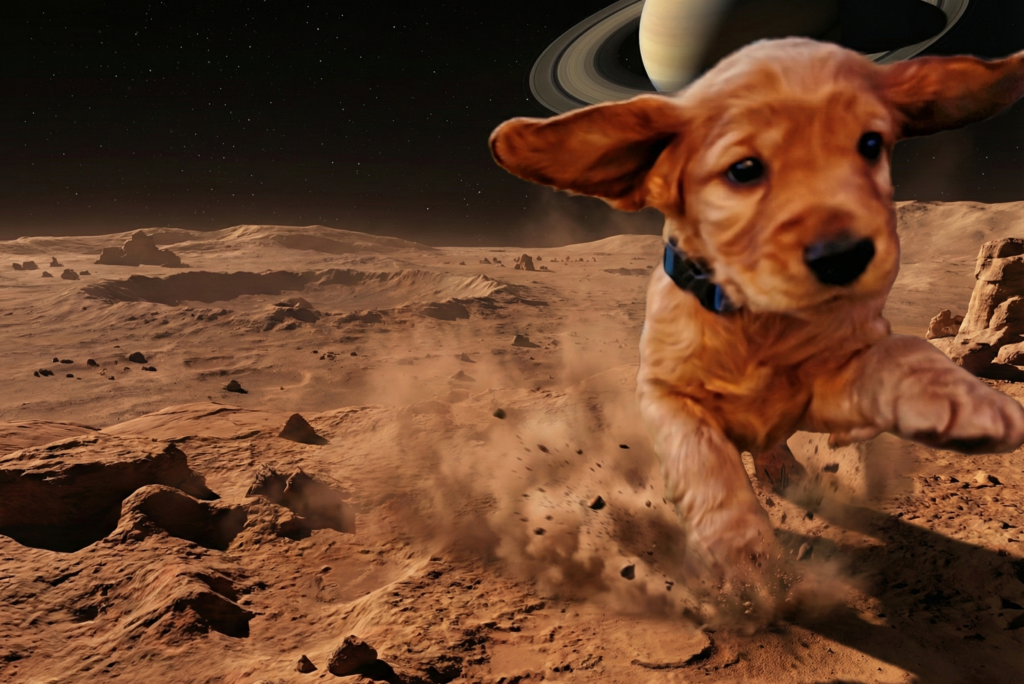 Pies Ciri, lądujący na nowej planecie uczestniczący w misji adopcja. Jego rodzina jest gotowa i ma aplikację KeeVet